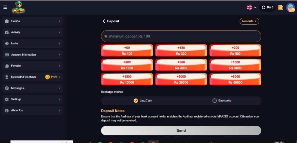 Margo Game Bet Download